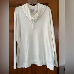 Zenergy Cotton Cashmere Blend Cowl Neck pullover